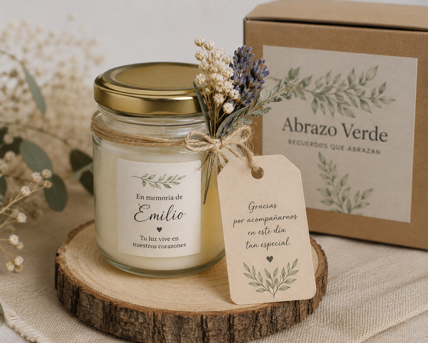 Vela de Recuerdo para Misa Personalizada