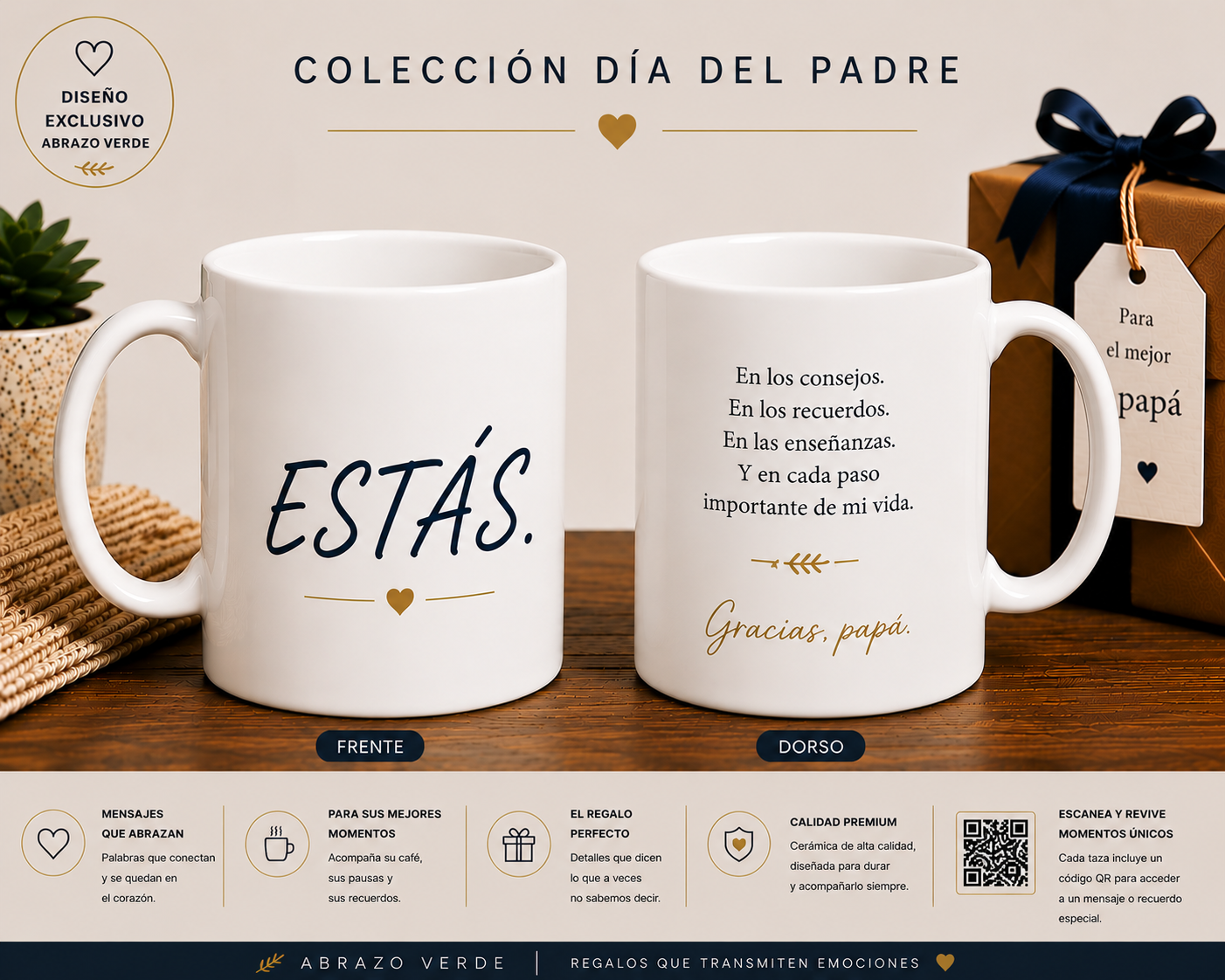 Taza Personalizada | Diseños Exclusivos Abrazo Verde