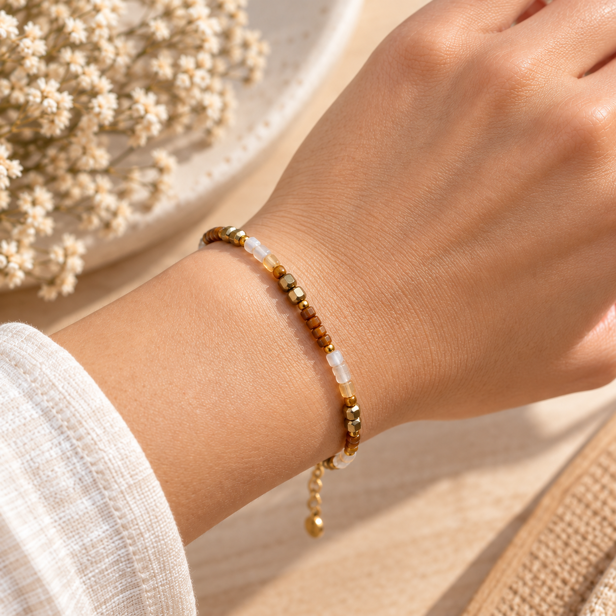 Pulsera del Dinero – Pirita, Ojo de Tigre y Citrino