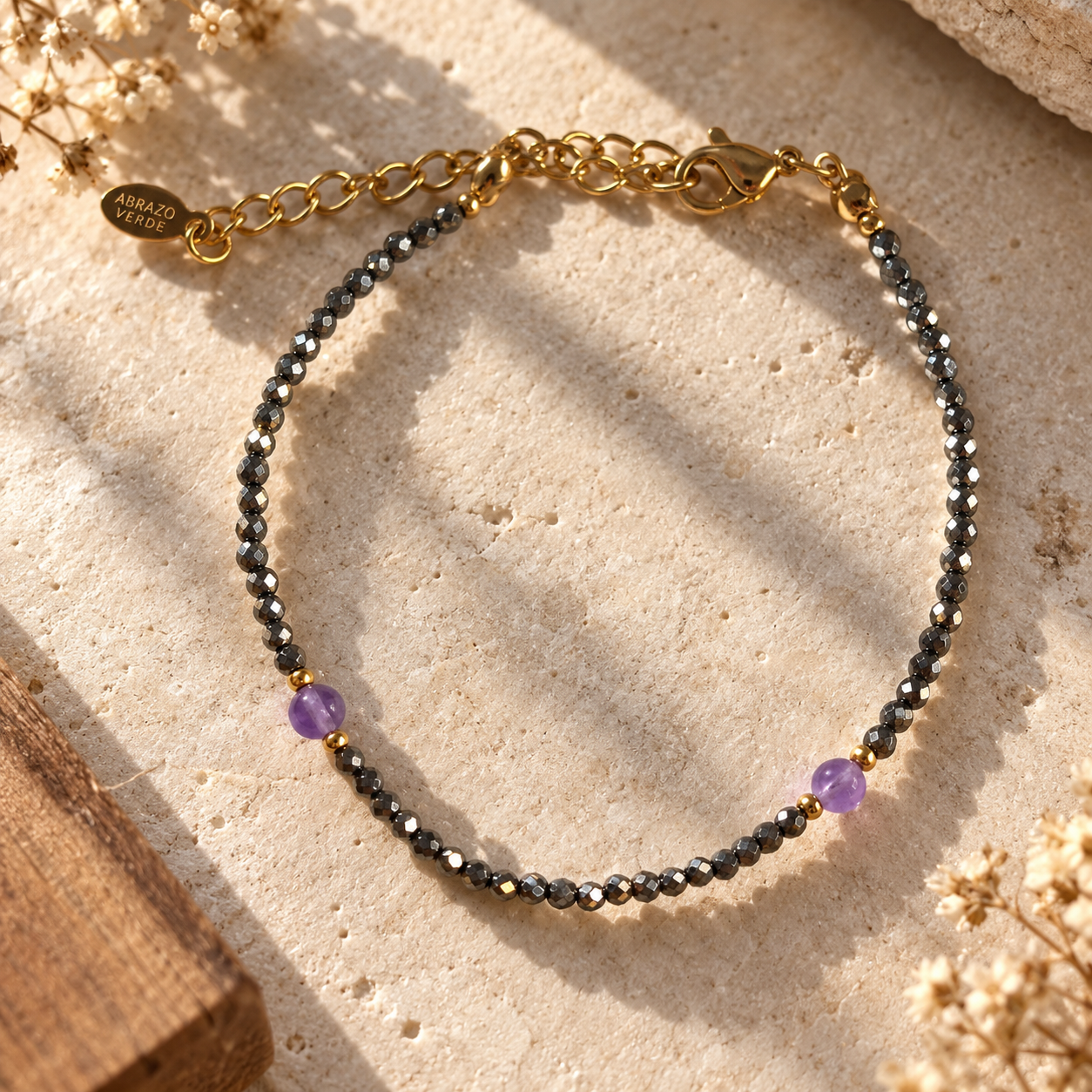 Pulsera Prosperidad – Pirita & Amatista
